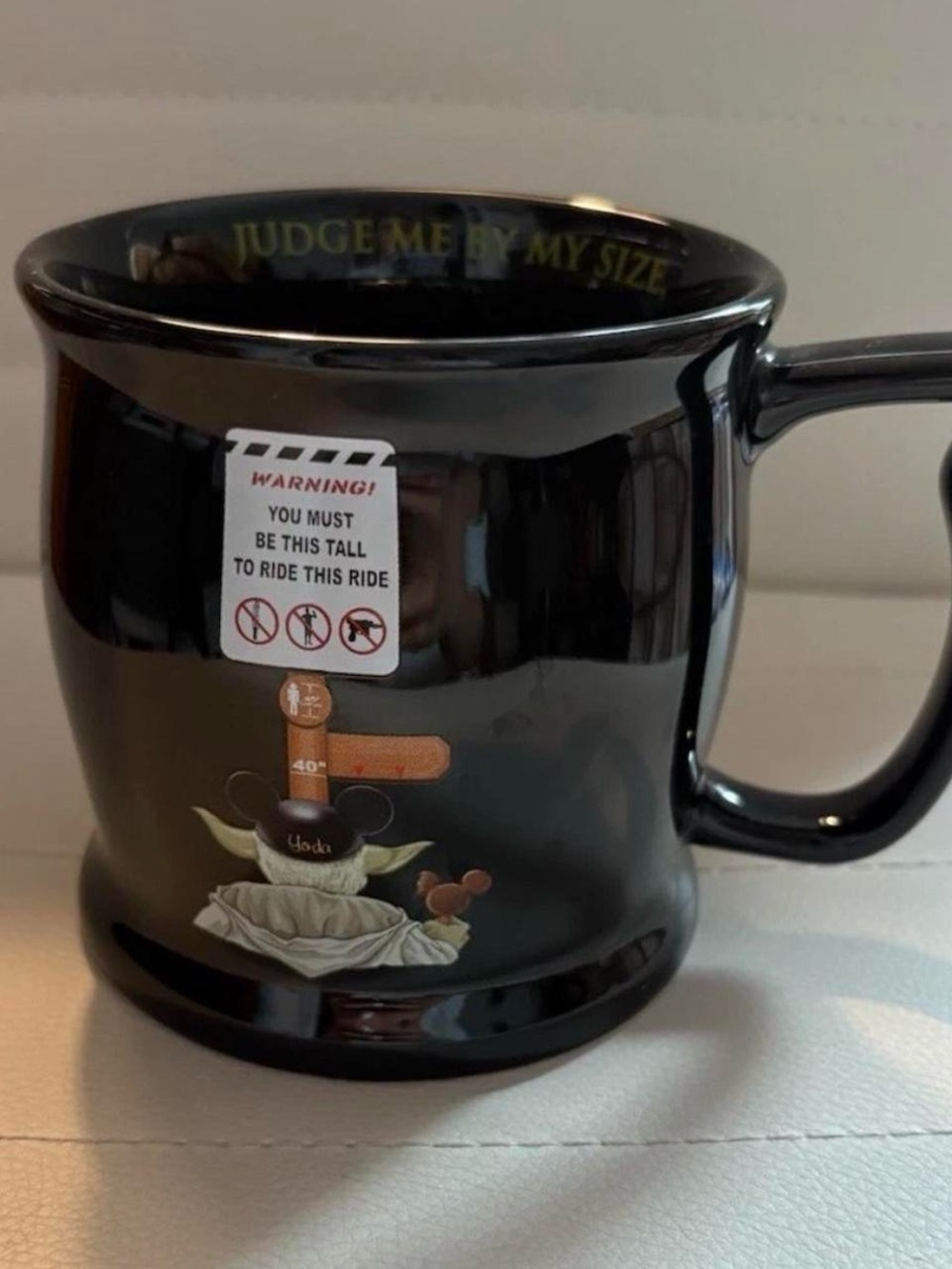 Disney Star Wars Yoda 'Judge Me By My Size Do You?' Black Mug